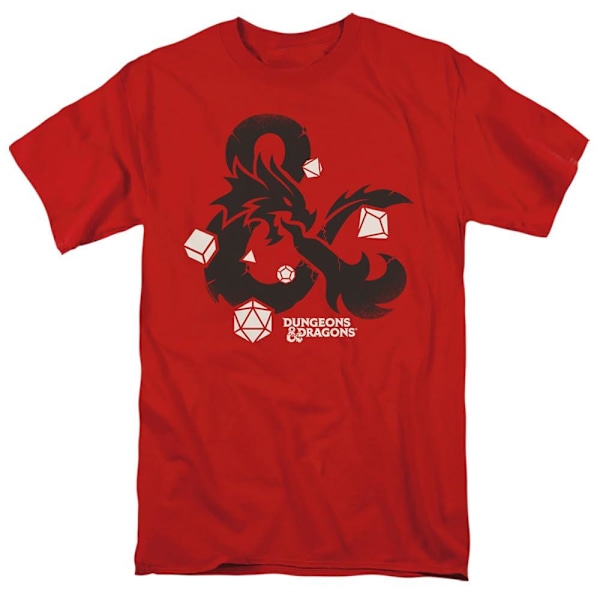 Dungeons & Dragons Herr Ampersand Tärnings T-Shirt M Röd Red M