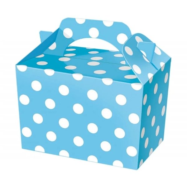 Kartongprickiga presentaskar (10-pack) En storlek Blå/Vit Blue/White One Size