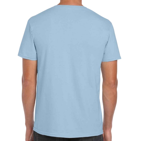 Gildan herr kortärmad mjuk t-shirt L ljusblå Light Blue L