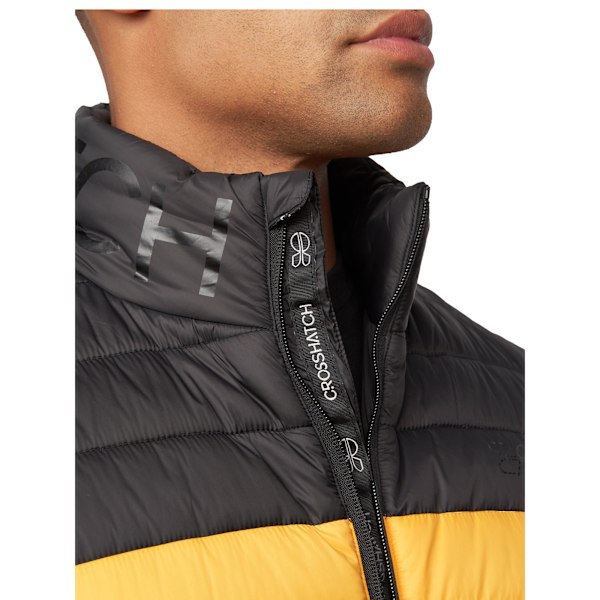 Crosshatch Presnell jacka med hög krage för män, XL, gul Yellow XL