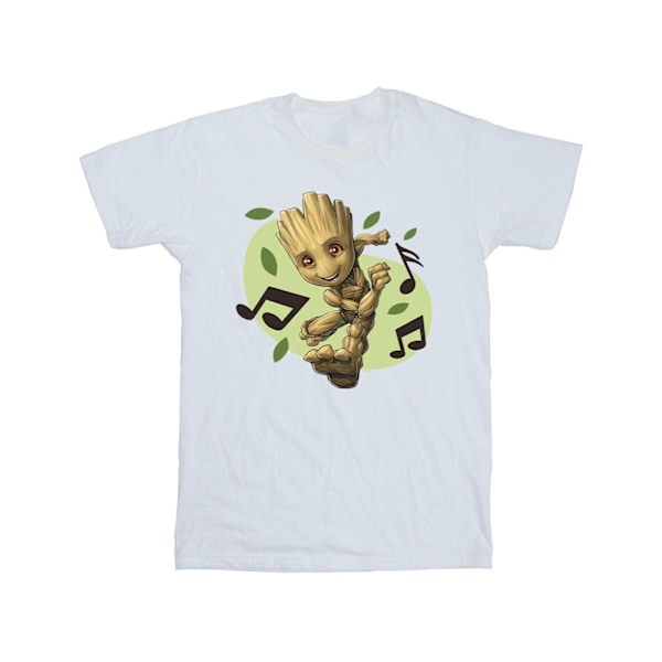 Marvel Herr Guardians Of The Galaxy Groot Musikaliska Noter T-Shirt White S