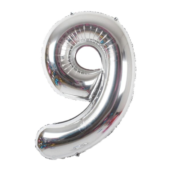 Realmax 9 Folieballong En Storlek Silver Silver One Size