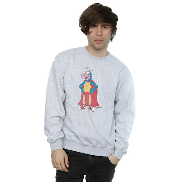The Muppets Mens Classic Gonzo Heather Sweatshirt XL Heather Grå Heather Grey XL