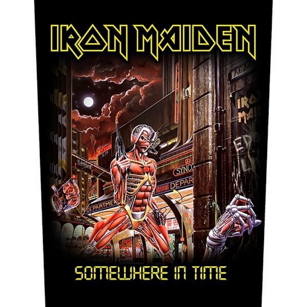 Iron Maiden Somewhere In Time Patch One Size Multicoloured Multicoloured One Size
