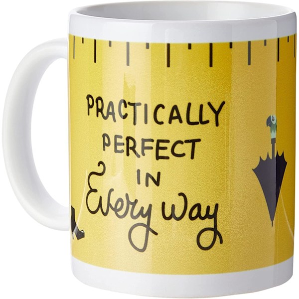 Mary Poppins Praktiskt Perfekt Mugg En Storlek Gul Yellow One Size