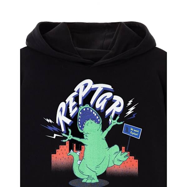 Rugrats Unisex Vuxen Roar Reptar Hoodie L Svart Black L