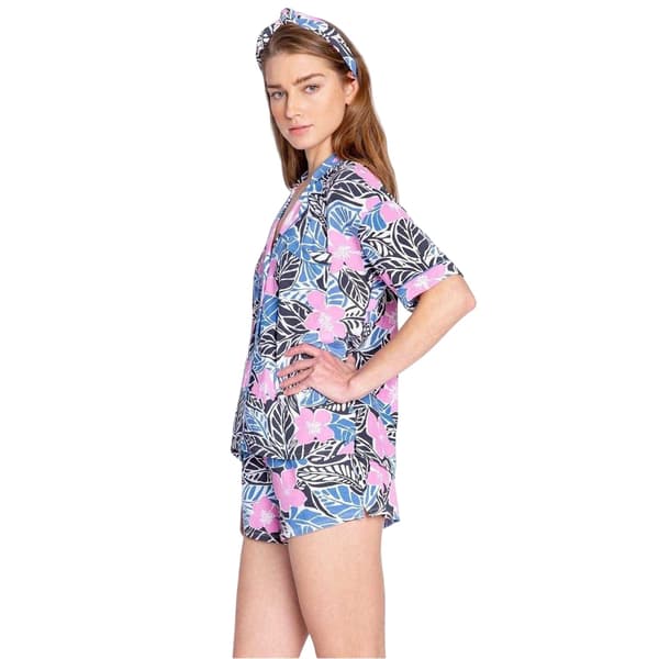 PJ Salvage Dam/Dam Palm Print Kort Pyjamas Set 14 UK Mult Multicoloured 14 UK