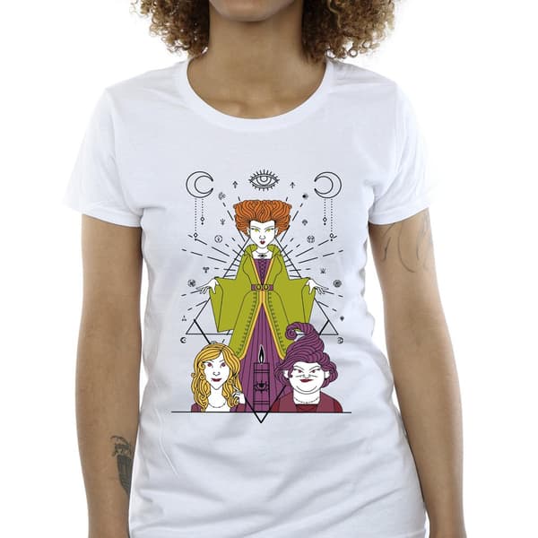 Disney Dam/Dam Hocus Pocus Candle T-shirt i bomull M Vit White M