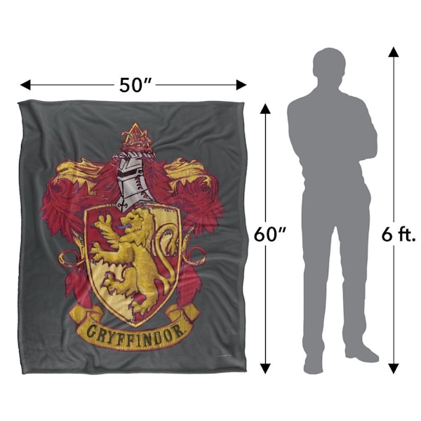 Harry Potter Gryffindor Broderad Vapenfilt One Size Multico Multicoloured One Size