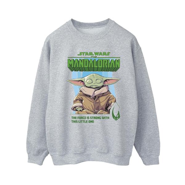 Star Wars Dam/Damer The Mandalorian The Force Is Strong Sweatshirt Sports Grey S
