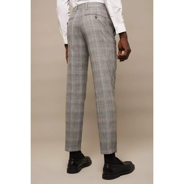 Burton Highlight Check Slim Suit Byxor 34R Grå Grey 34R