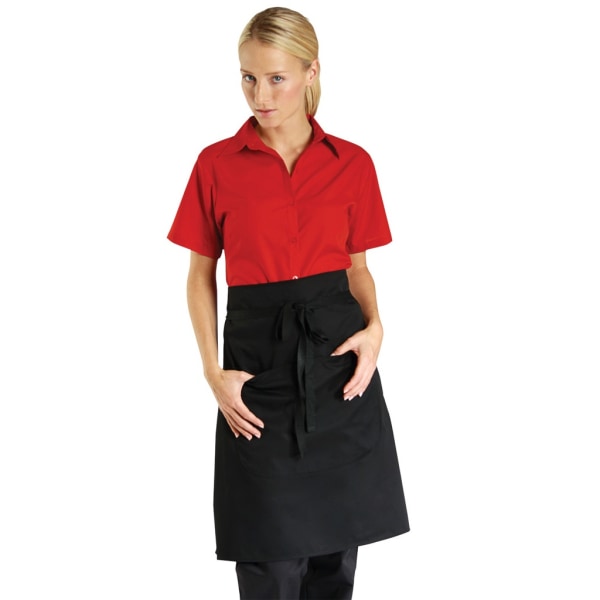 Dennys Unisex Adults Catering Midjeförkläde med ficka One Size Black One Size