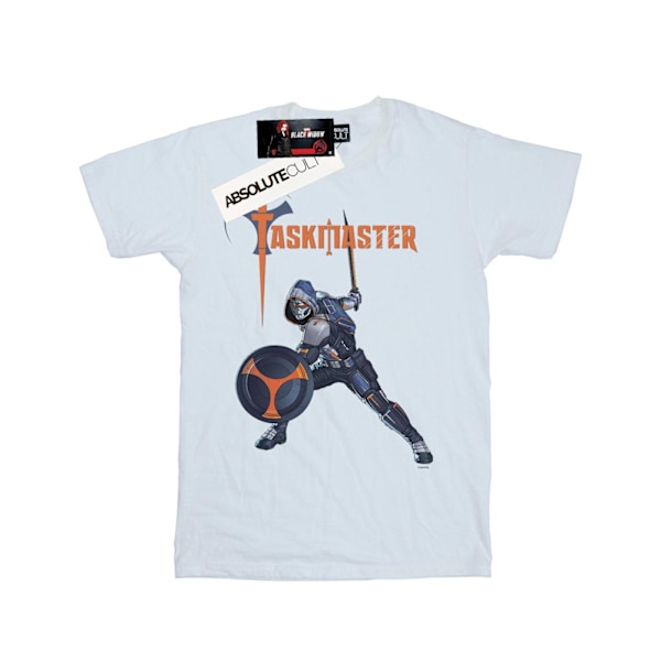 Marvel Herr Svart Änka Film Taskmaster Pose T-shirt XL Vit White XL