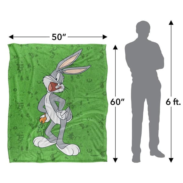 Looney Tunes Karaktär Collage Bugs Bunny Filt One Size Mult Multicoloured One Size