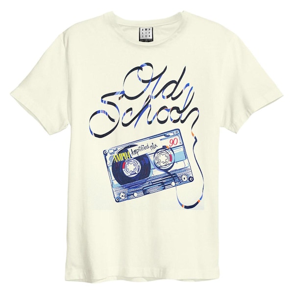 Amplified Unisex Adult Audio A T-Shirt XS Vintage White Vintage White XS