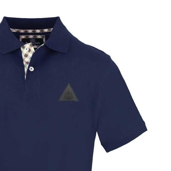 Aquascutum Herr Triangle Logo Pikétröja M Marinblå Navy M