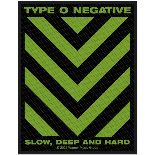Typ O Negativ Slow Deep & Hard Standard Patch One Size Black/ Black/Green One Size
