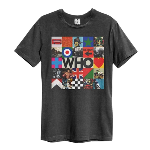 Amplified Unisex Adult By The Who The Who T-Shirt XXL Charcoal Charcoal XXL