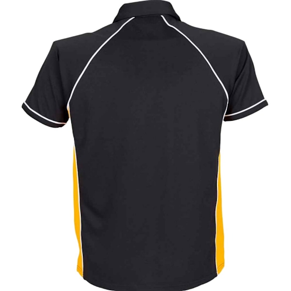 Finden And Hales Herr Performance Pikétröja med Kant XL Svart/Amb Black/Amber/White XL
