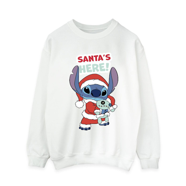 Disney Dam/Kvinnor Lilo & Stitch Santa´s Here Sweatshirt 4XL White 4XL