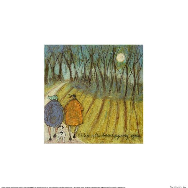 Sam Toft It´s Like We´re Forever Beginning Poster 30cm x 30cm G Green/Blue/Brown 30cm x 30cm