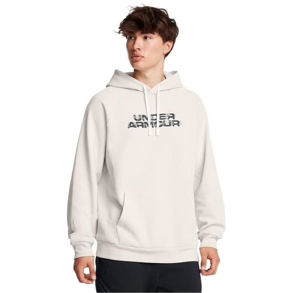 Under Armour Rival Raglan-huvtröja med dragsko för herrar L Vit White L