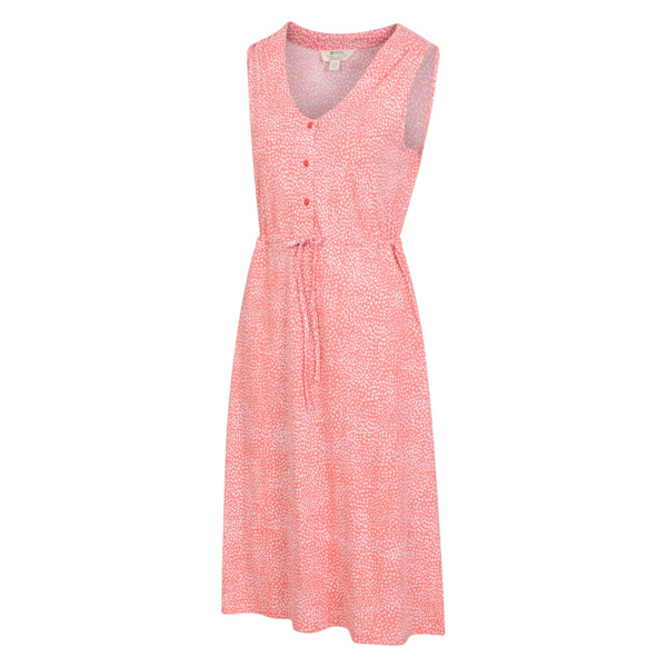 Mountain Warehouse Dam/Damer Bahamas Floral Ärmlös Klänning Coral 12 UK