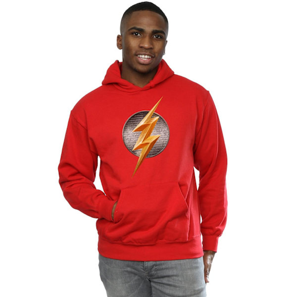 DC Comics Justice League Movie Flash Emblem Hoodie S Röd Red S