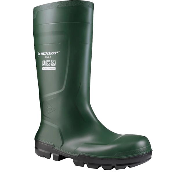 Dunlop Unisex Adult Work-It Säkerhets Wellington Boots 14.5 UK Grön Green 14.5 UK