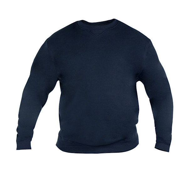 Duke Herr D555 Sweat Rockford Rundhals Kingsize Tröja 5XL Marinblå Navy 5XL