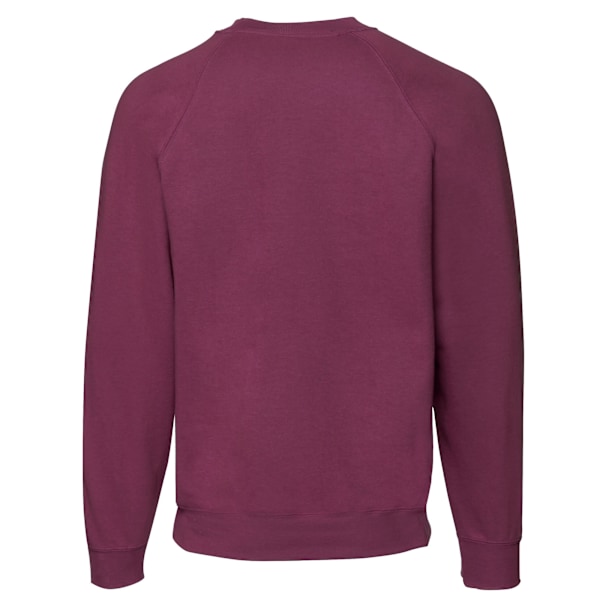 Fruit Of The Loom Herrarnas Klassiska Raglansweatshirt L Vinröd Burgundy L