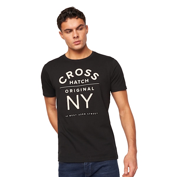 Crosshatch Feltrax T-shirt för män (5-pack) S Multicoloured Multicoloured S