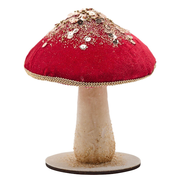 Röd sammetsvamp 17cm One Size röd red One Size