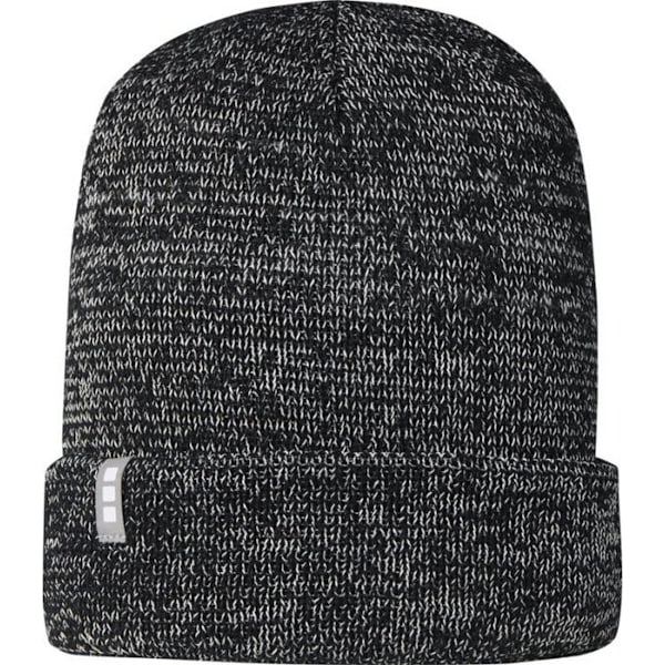 Elevate Unisex Adult Rigi Reflex Beanie One Size Solid Black Solid Black One Size