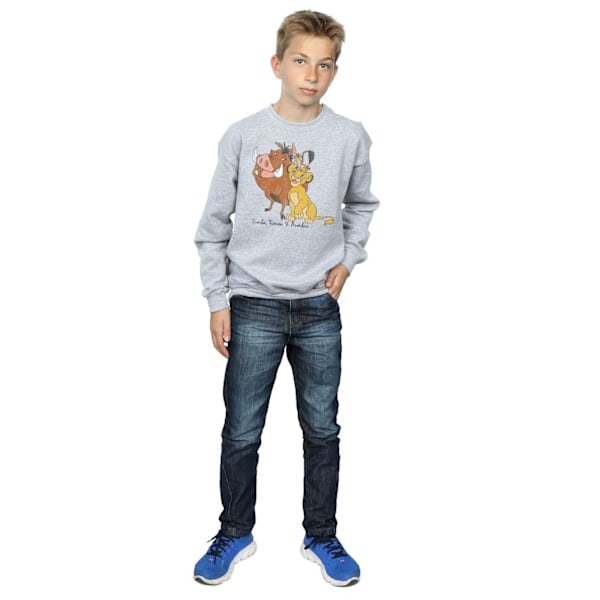 The Lion King Boys Classic Simba Timon & Pumba Sweatshirt 12-13 Sports Grey 12-13 Years