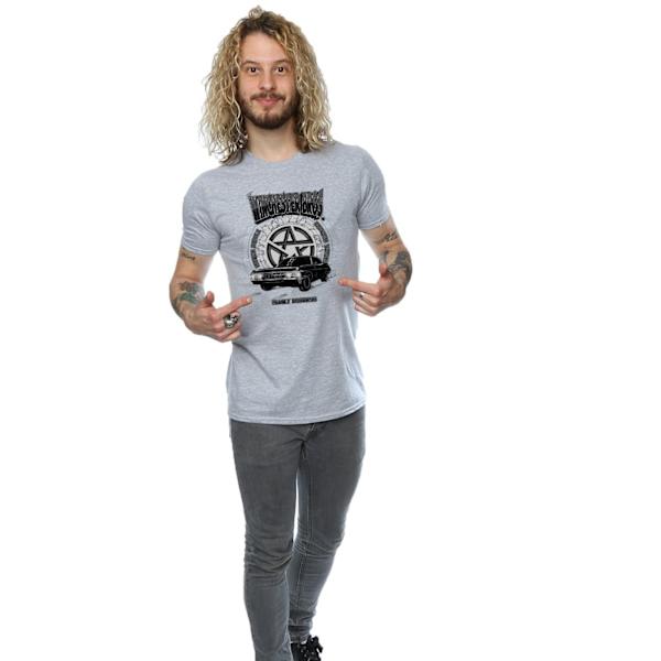 Supernatural Mens Winchester Bros T-Shirt XXL Sports Grey Sports Grey XXL