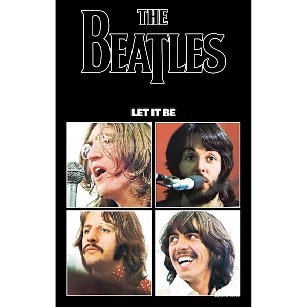 The Beatles Let It Be Textil Affisch En Storlek Flerfärgad Multicoloured One Size