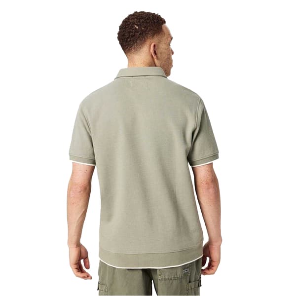 Jack Wills Herr Texturerad Regular Kortärmad Pikétröja L Silver Silver Sage L