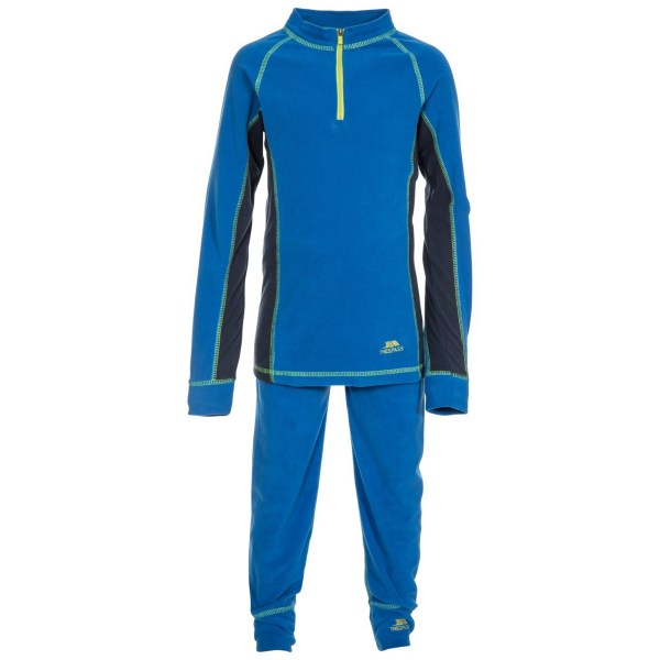 Trespass Barn/Barn Bubbles Fleece Topp Och Botten Baslager Electric Blue X 3-4 Years