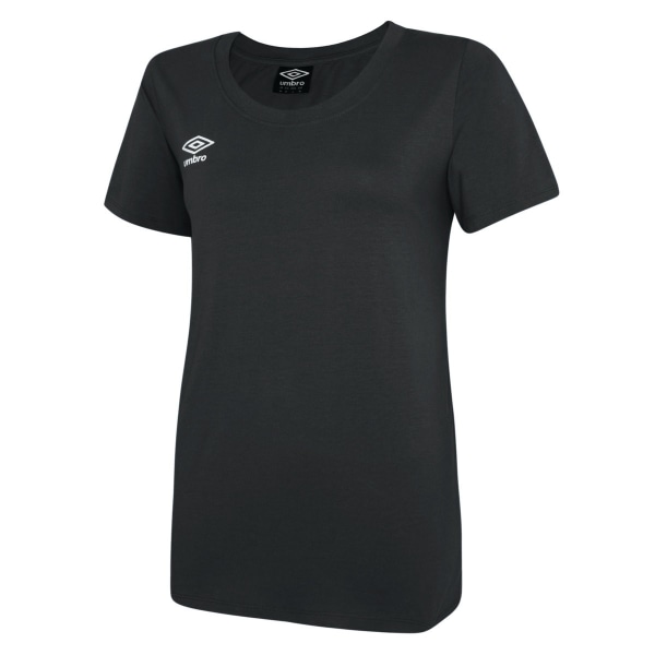 Umbro Dam/Dam Club Fritids T-Shirt XS Svart/Vit Black/White XS