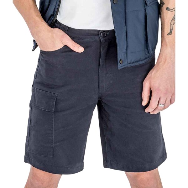 WORK-GUARD by Result Herr Chino Stretch Slim Shorts L Marinblå Navy L