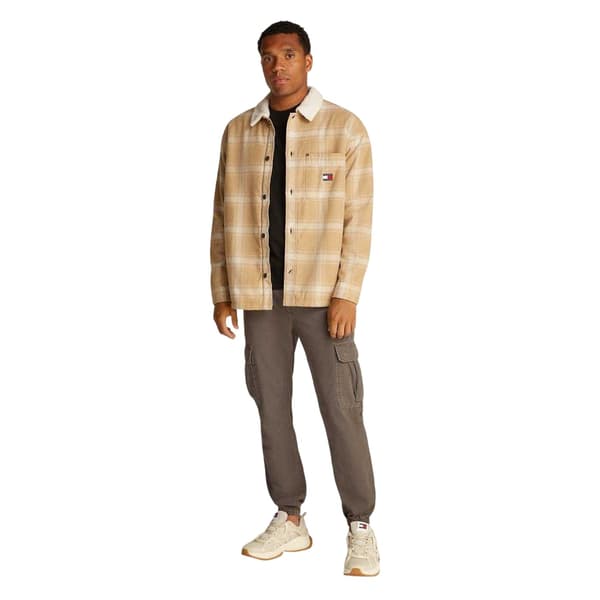 Tommy Jeans Herr Skjortjacka L Tan Tan L