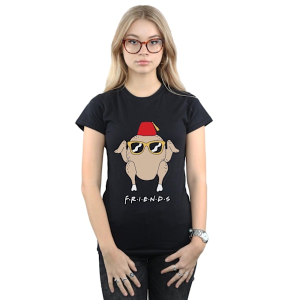 Friends Dam/Damer Solglasögon Turkiet Bomull T-shirt XXL Svart Black XXL
