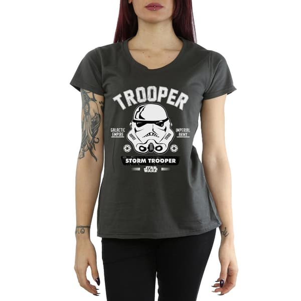 Star Wars Dam/Dam Stormtrooper Collegiate T-shirt i bomull Light Graphite M