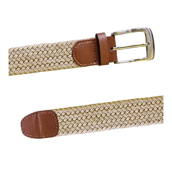Duke D555 Frank Flätad Stretch Bälte L/XL Sten Stone L/XL