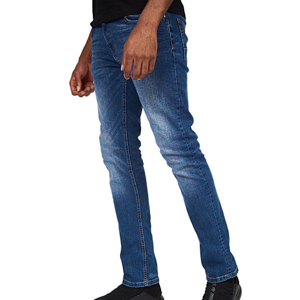 Crosshatch herr Svelte Stretch Jeans 40R Stone Wash Stone Wash 40R