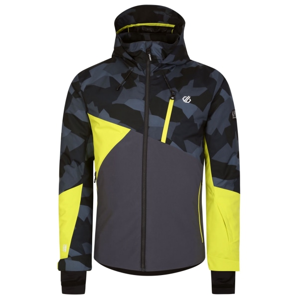 Dare 2B Mens Basplate Geometric Ski Jacket 3XL Neon Spring/Bla Neon Spring/Black 3XL