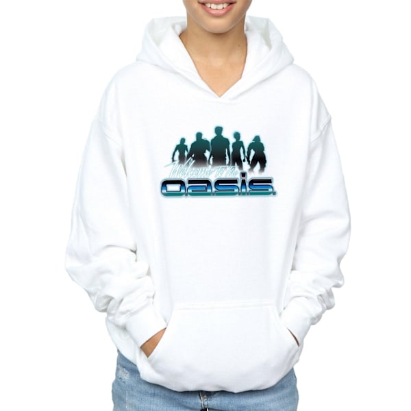 Ready Player One Boys Welcome To The Oasis Hoodie 7-8 År Vit White 7-8 Years