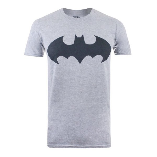 Batman Mens Mono Marl T-Shirt S Sports Grey Sports Grey S
