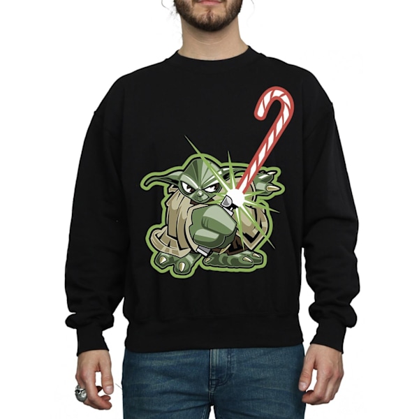 Star Wars Herr Yoda Julgodis Sockersweatshirt M Svart Black M
